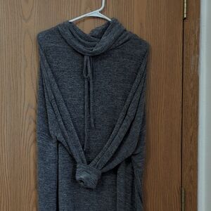 SHEIN Gray Cowl Neck Sweater Soft Knit Casual